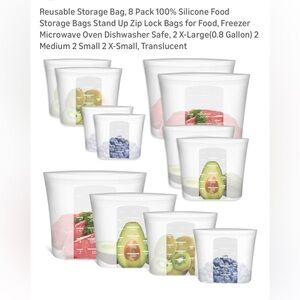 Translucent Food Storage Bag Set